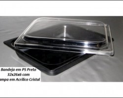 Bandeja em PS Preto